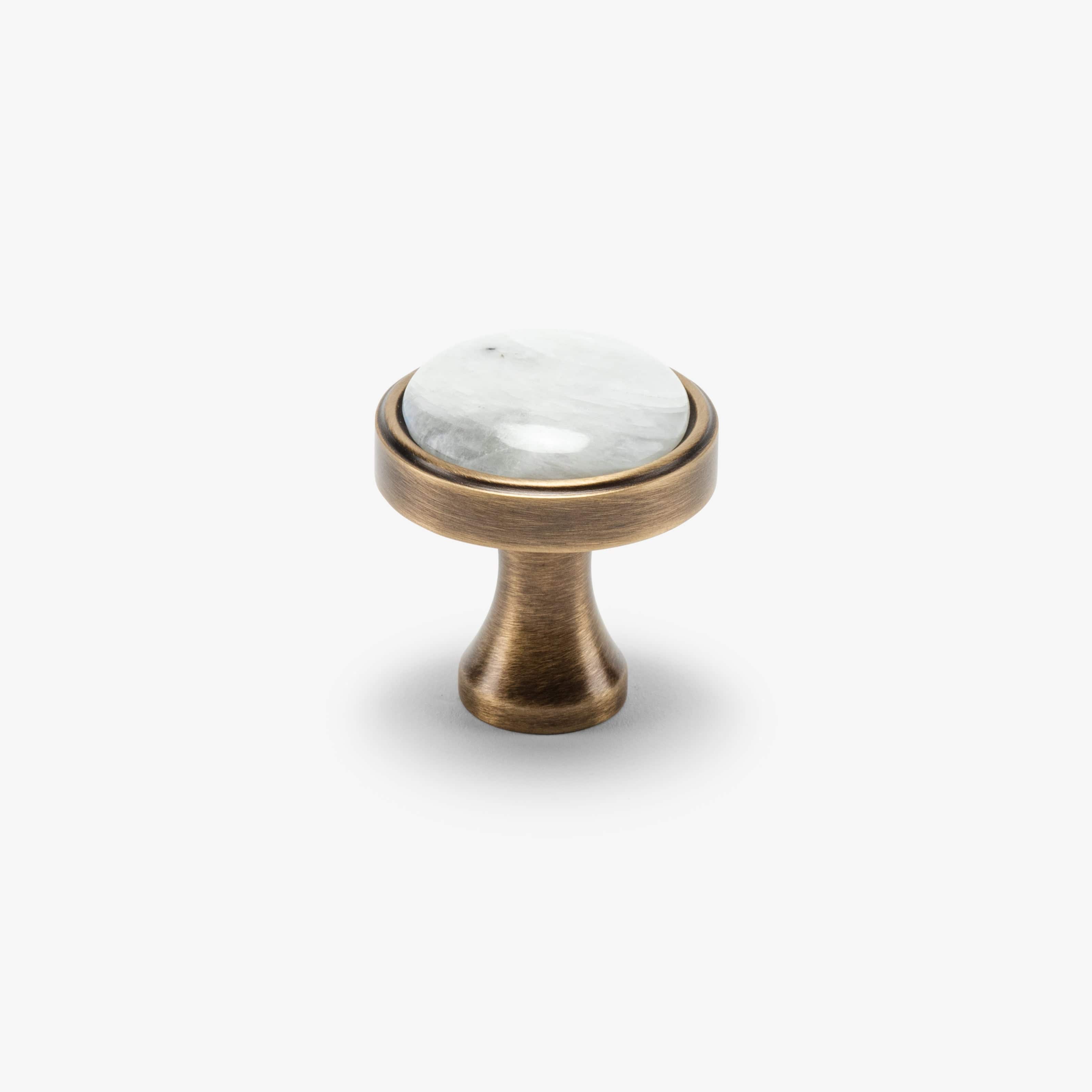 Modern Matter New Lane 1.40" Custom Knob - Burnished Brass Knob