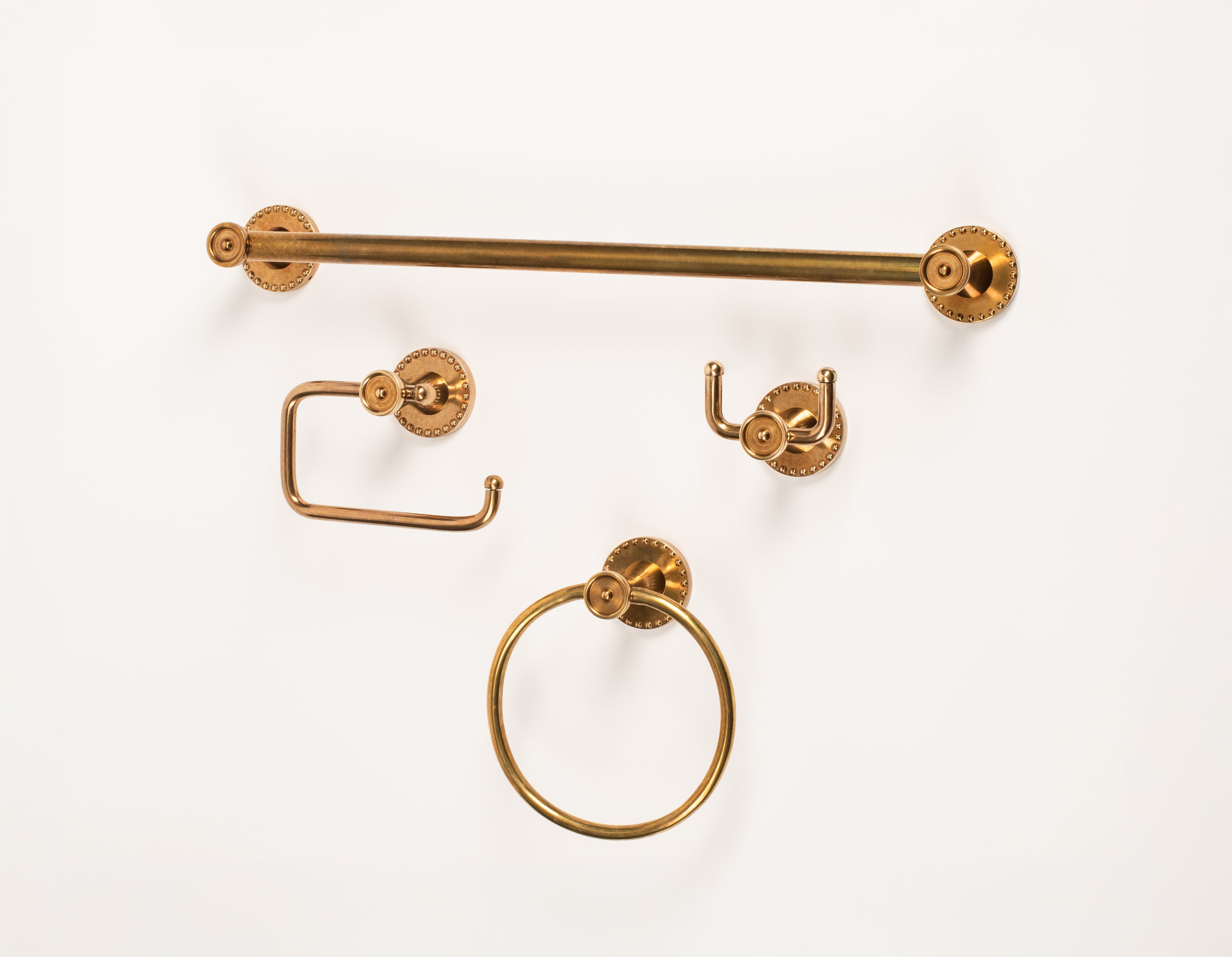 Pierce & Ward Bath Collection in Burnished Brass