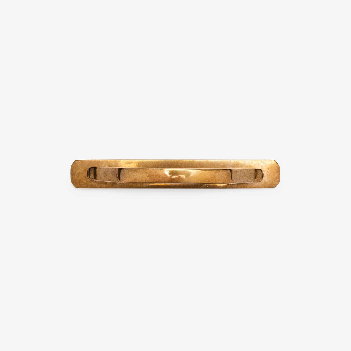 Monterey Bar Pull with Backplate - Burnished Brass