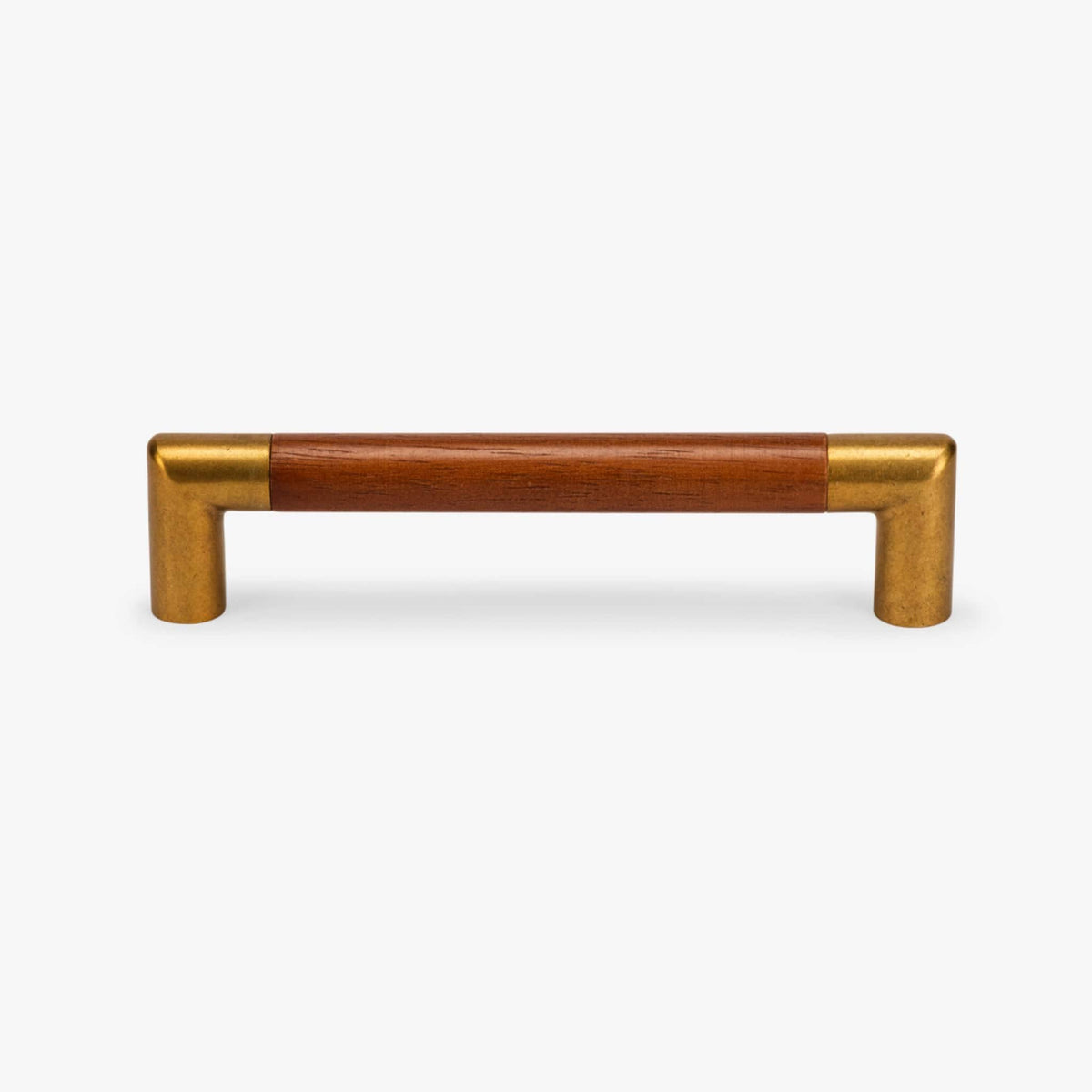 Malibu Wood Bar Pull - Burnished Brass
