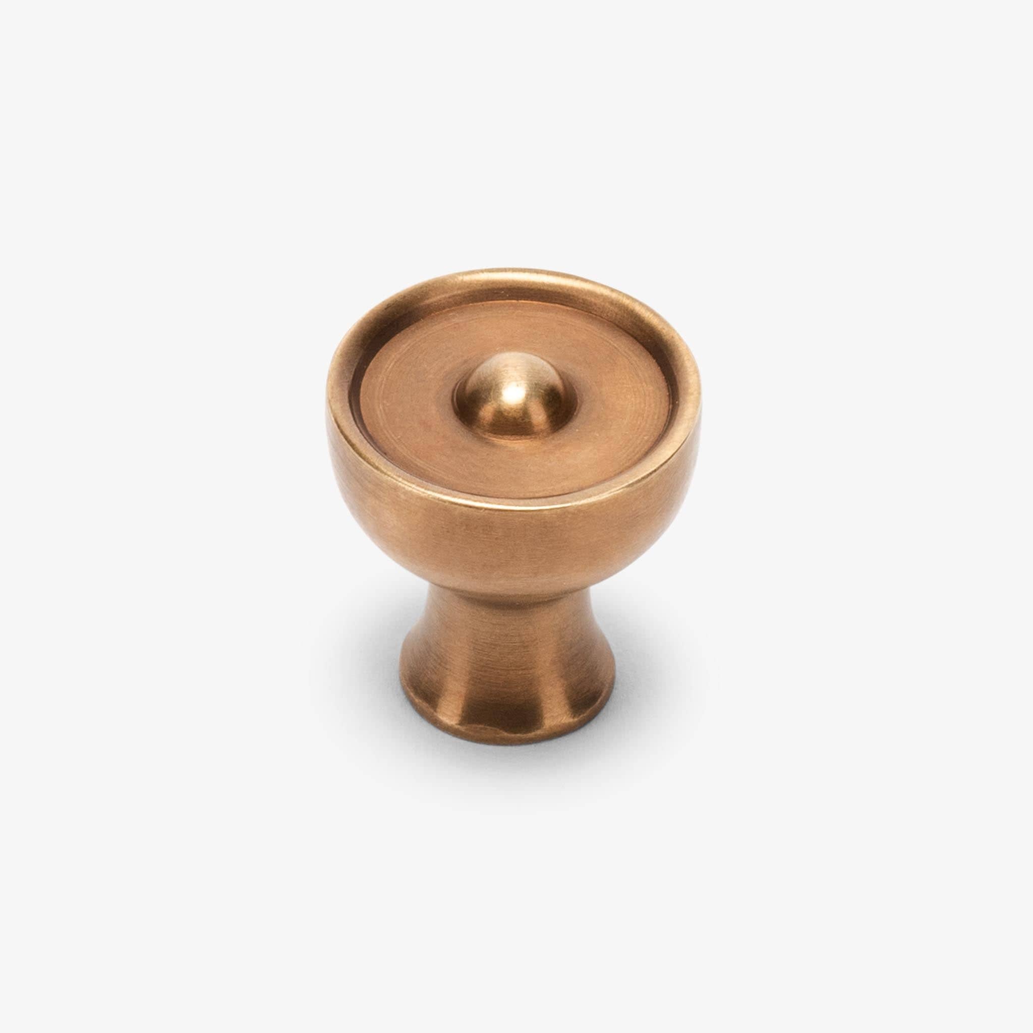 Amelia 1" Solid Brass Knob - Burnished Brass