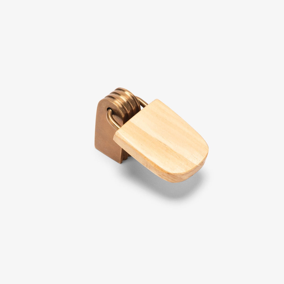 Harriet 2" Wood Drop Pull - Burnished Brass#Wood_Pine