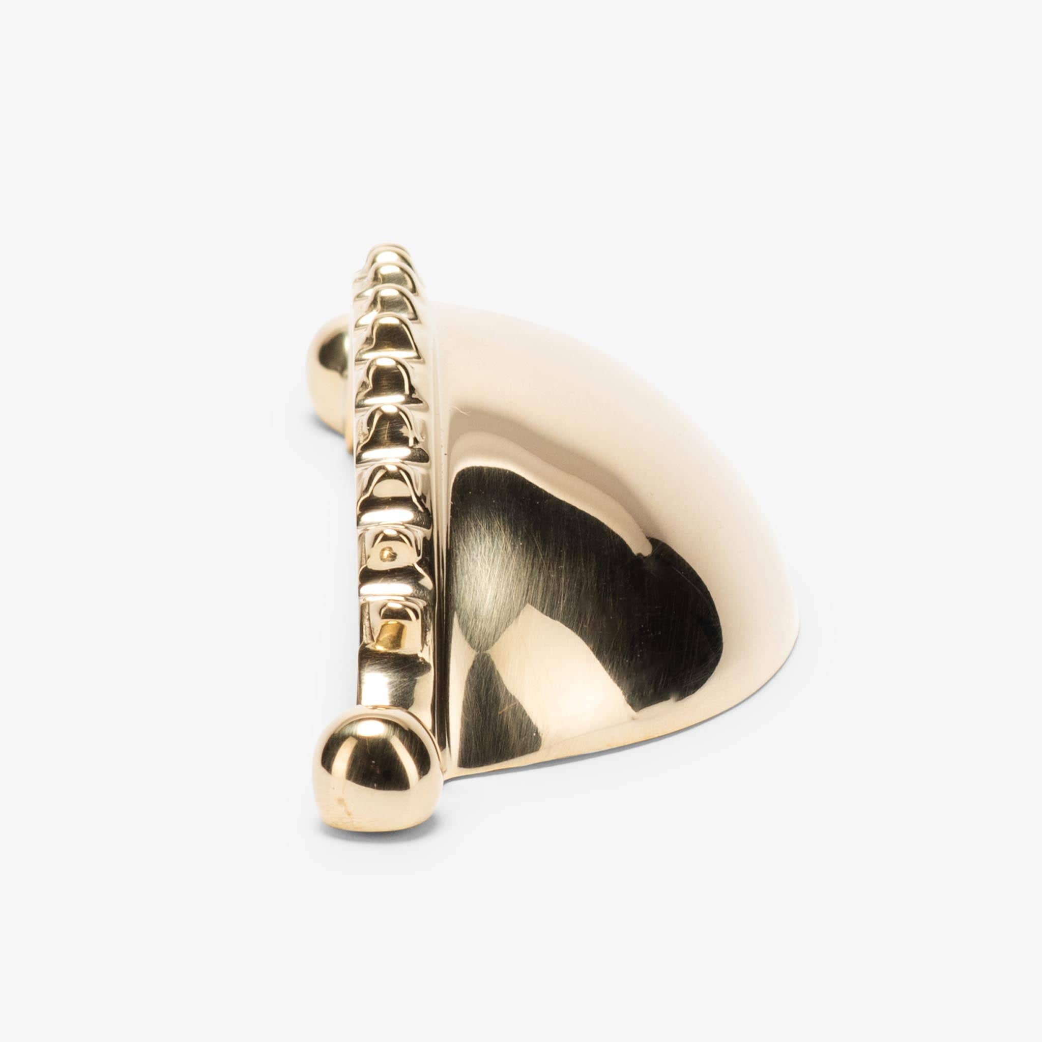 Eleanor Cup Pull (4" c-c) - Unlacquered Brass