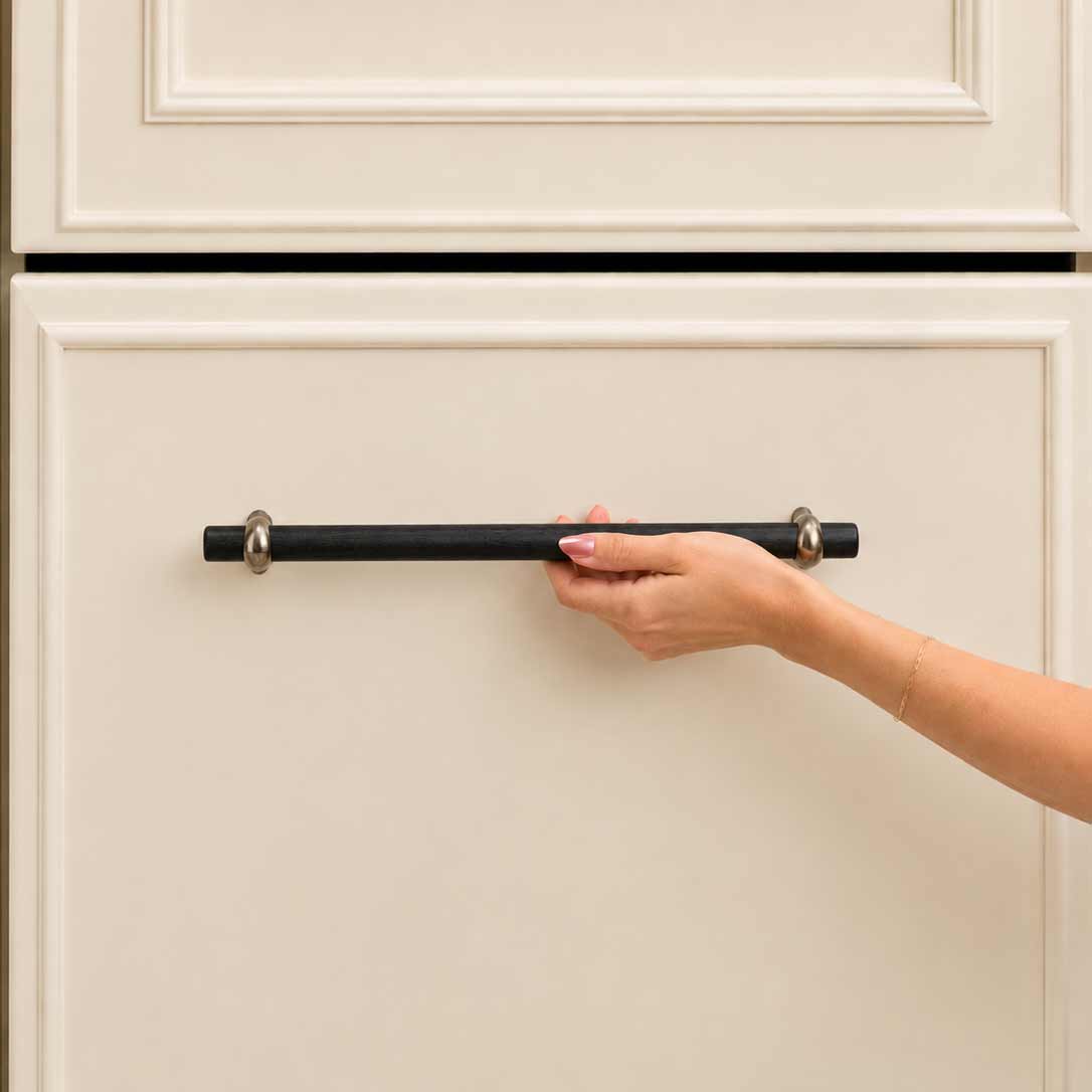 Hudson Wood Appliance Pull - Antique Nickel
