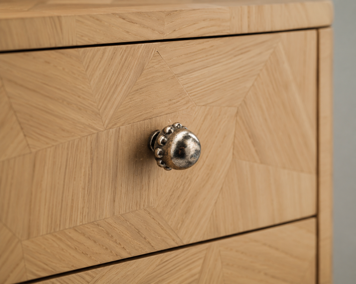 Paloma 1.20" Solid Brass Knob - Antique Nickel