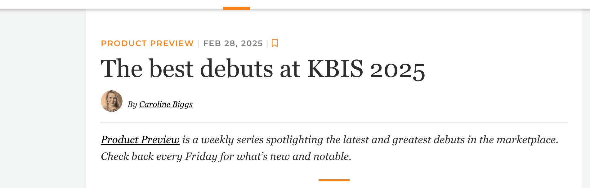 The Best Debuts at KBIS