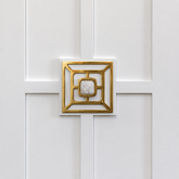 Benson 1.75" Custom Knob w/ Benson 5" Backplate -  Polished Brass