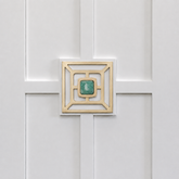 Benson 1.75" Custom Knob w/ Benson 5" Backplate -  Satin Brass Mattte