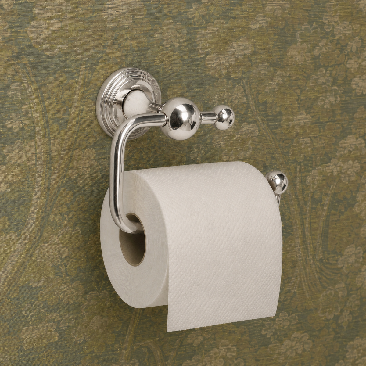 Briar Brass Swing Arm Toilet Paper Holder - Polished Nickel