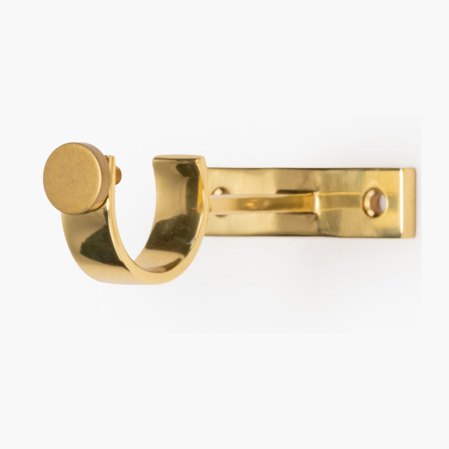 Center Support Bracket – Polished Brass