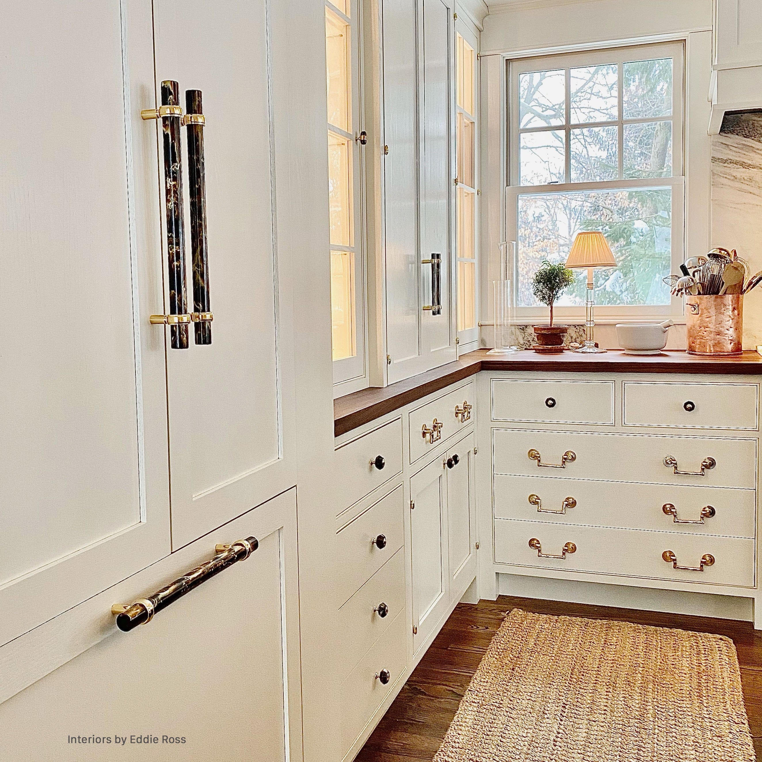 Eddie Ross designed the Edgewood 18" Appliance Pull for Modern Matter to use in his kitchen in his home, Edgewood Hall.
