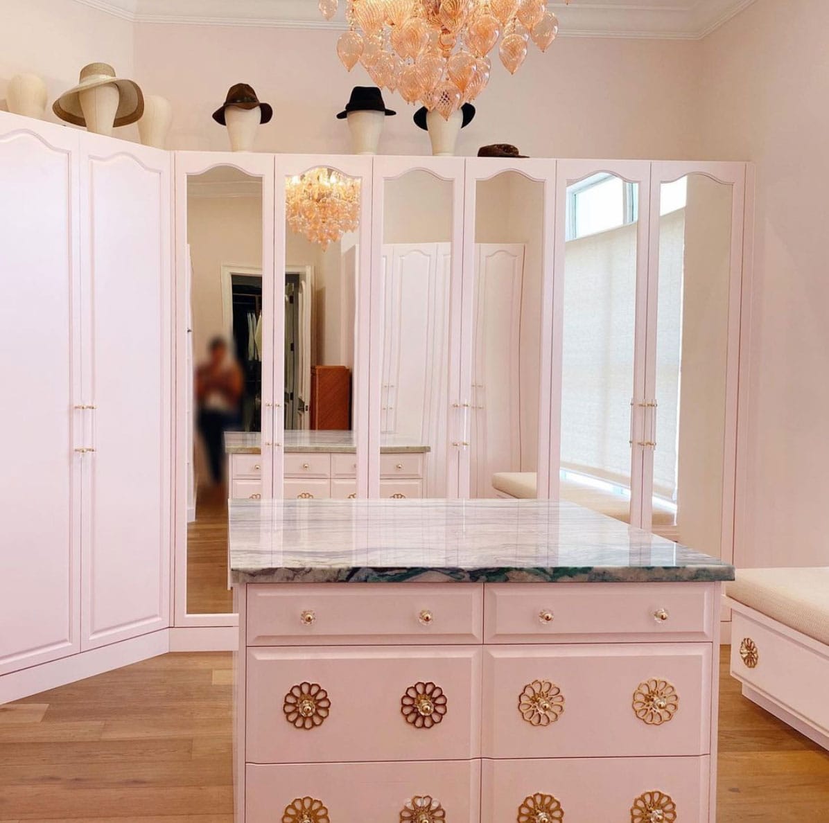 "A lot of closet envy going on here!"