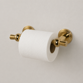 Laurel Brass Spring Bar Toilet Paper Holder