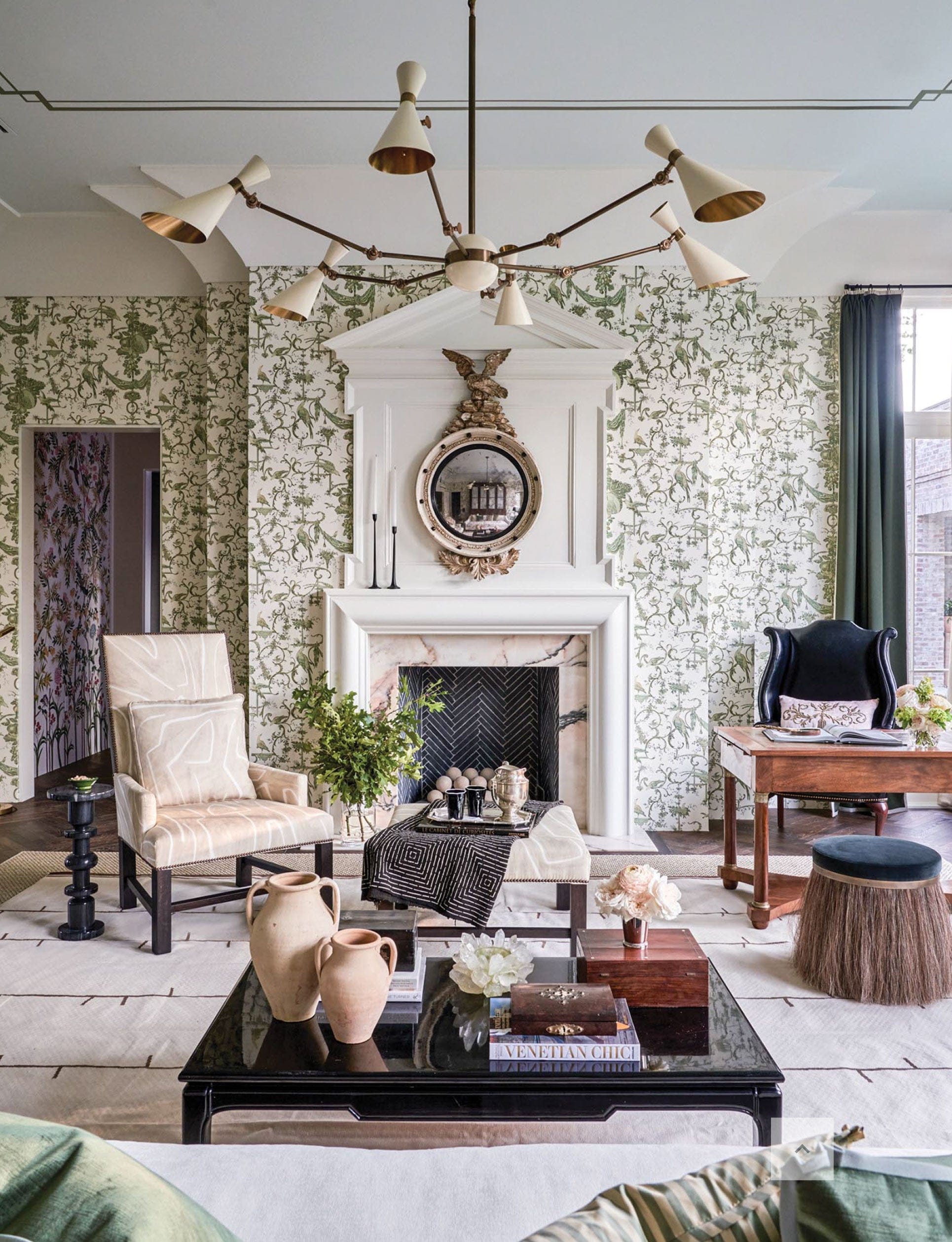 Living Room designed by Ashley Gilbreath. Photo by Paul Costello