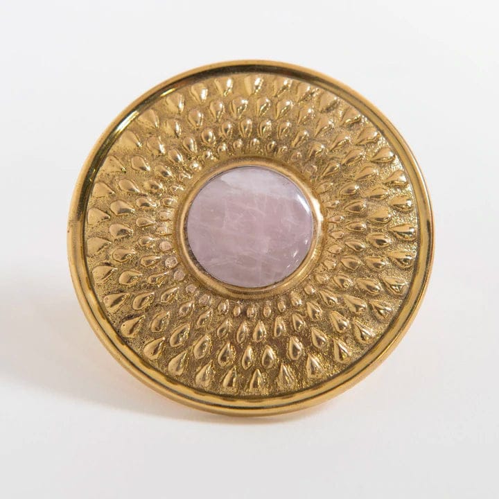 Oliver 3" Custom Knob - Rose Quartz