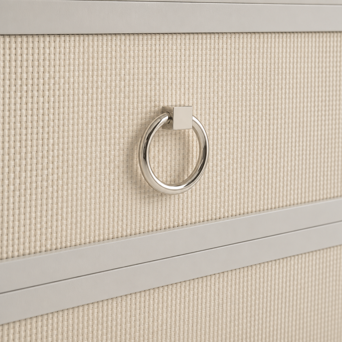 Porter Solid Brass Ring Pull - Polished Nickel