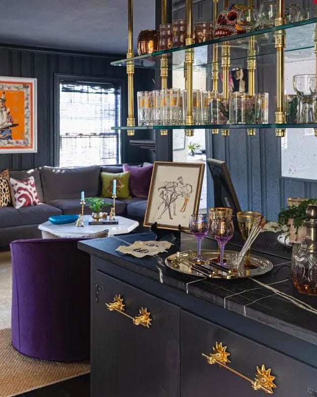 Interior by Allison Abbott and Cashion Hill Design. Photography by Heather Ison. Production by Whitley Adkins. Allison used our Mayan Snake Knob
