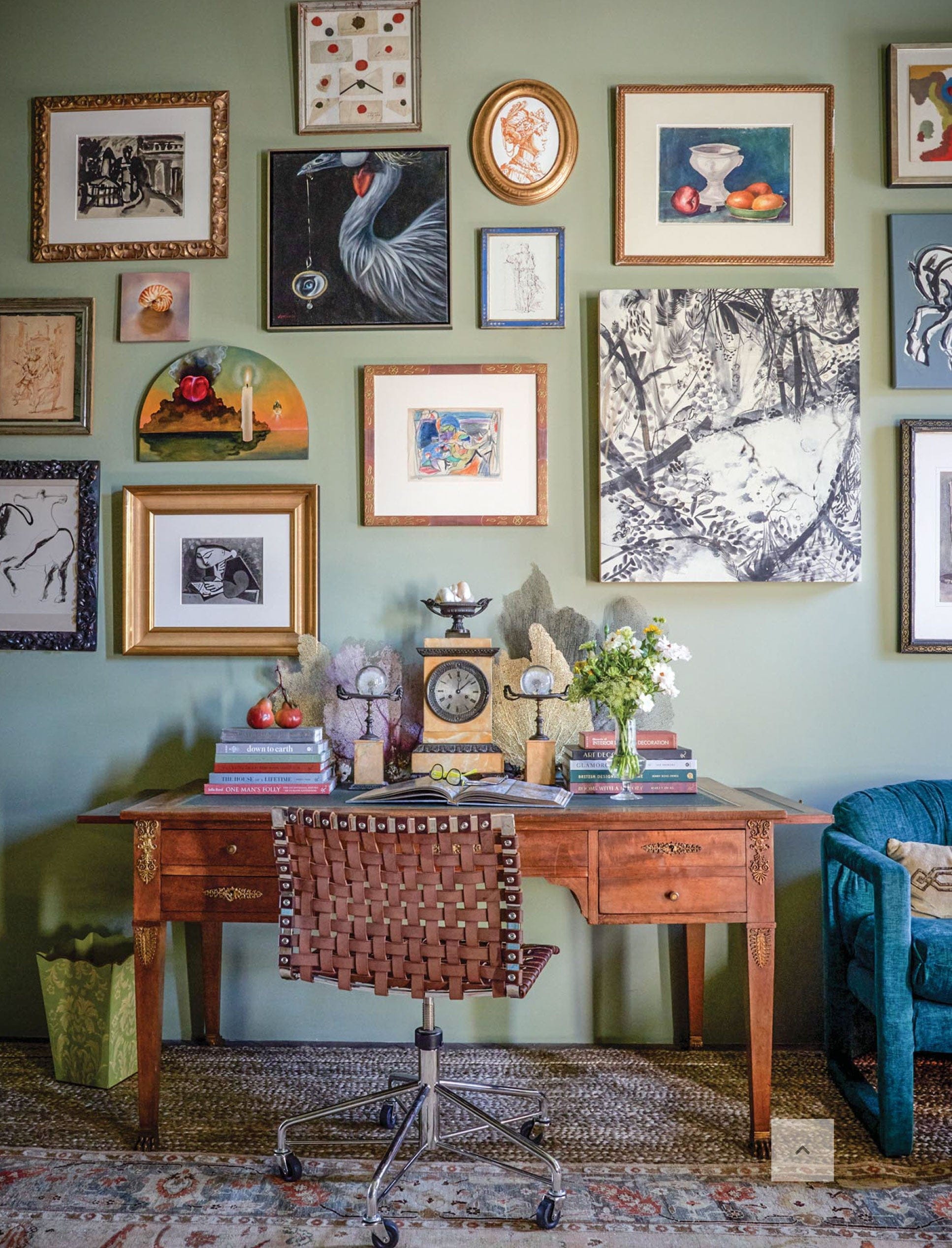 Upstairs Study designed by Laura Roland. Photo by Paul Costello