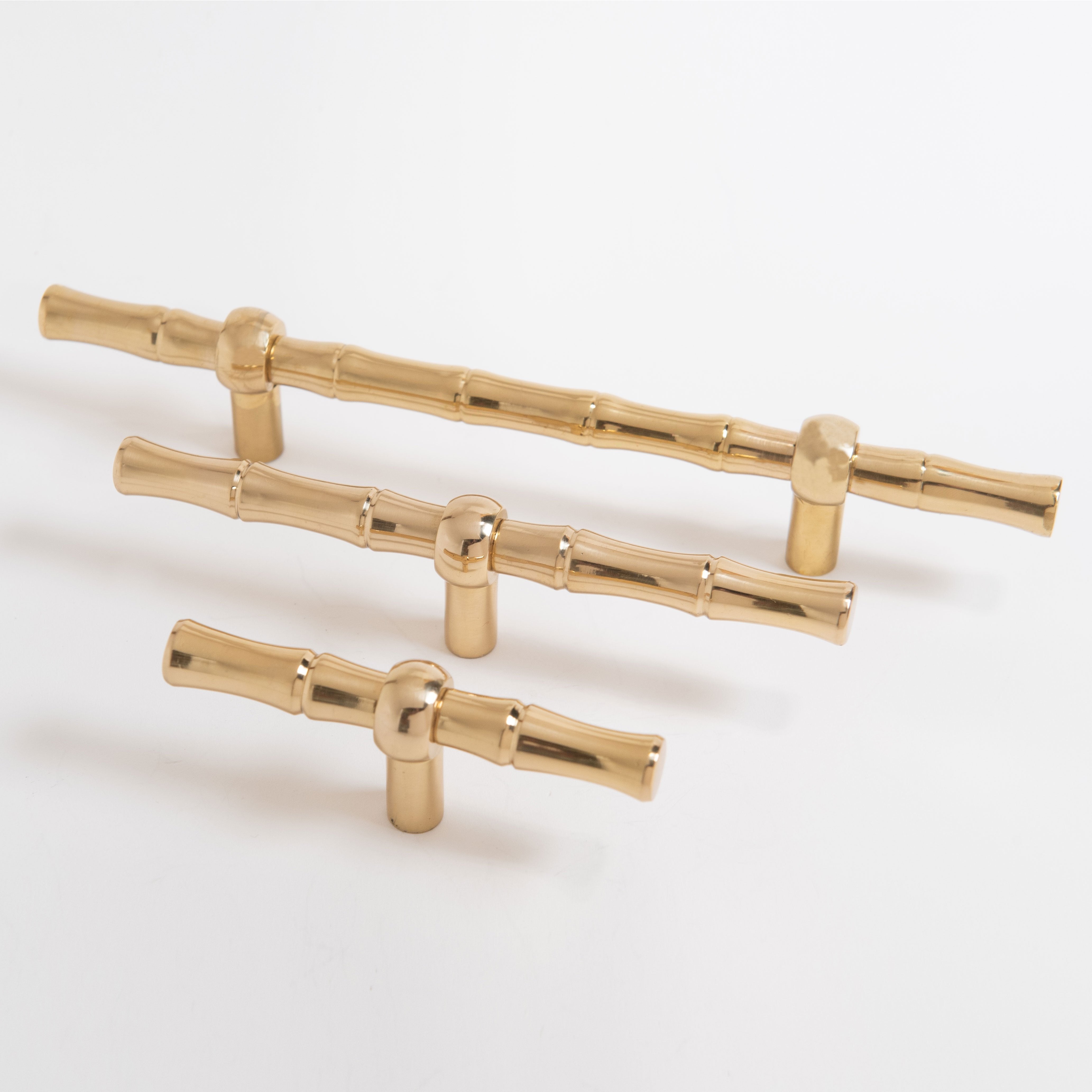 Bamboo 7 Pull - Polished Brass, Polished Nickel, Antique Brass, Satin  Brass Matte