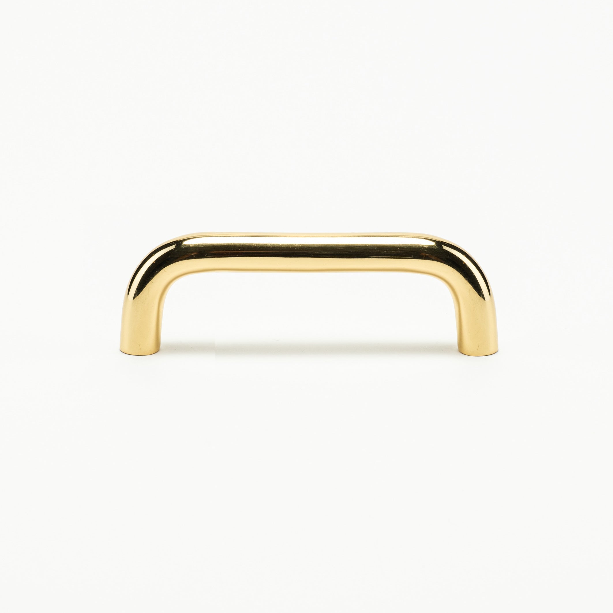 D Pull (4 c-c) - Drawer Pulls in Polished Brass, Polished Nickel,  Burnished Brass - In Stock