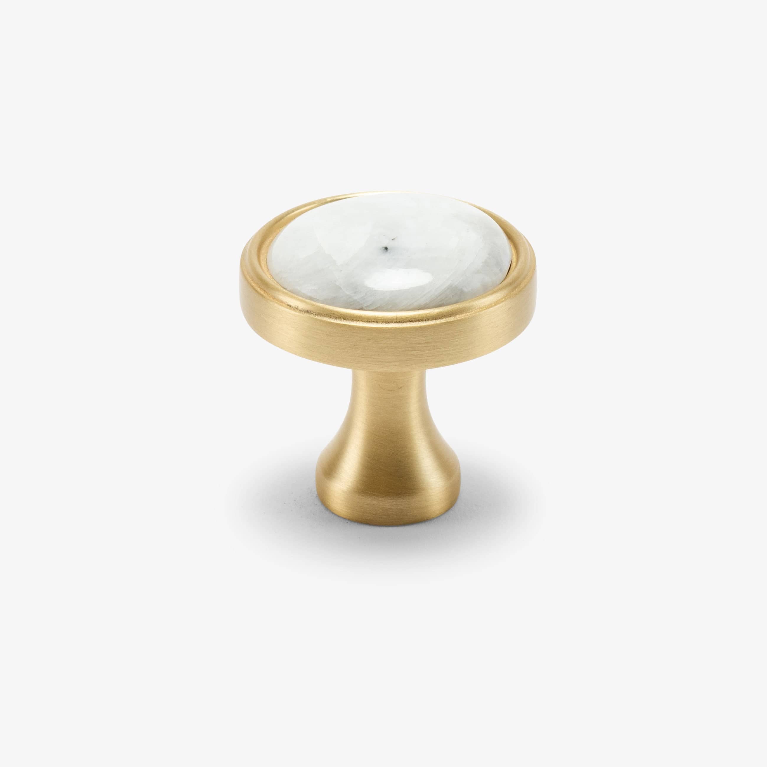 Modern Matter New Lane 1.40" Custom Knob - Satin Brass Matte Knob