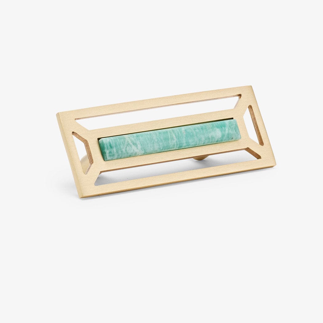 Modern Matter New McCoy 4" Custom Pull - Satin Brass Matte Pull