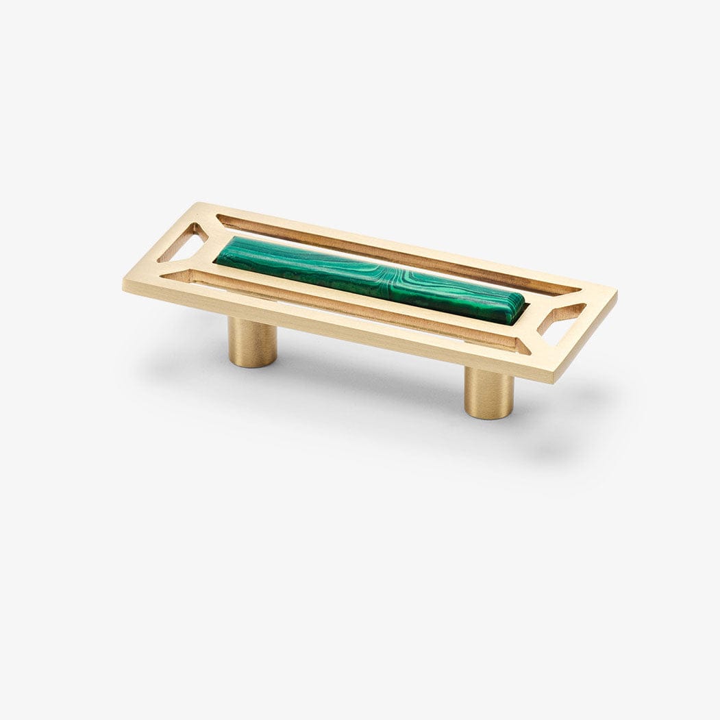 Modern Matter New McCoy 4" Custom Pull - Satin Brass Matte Pull