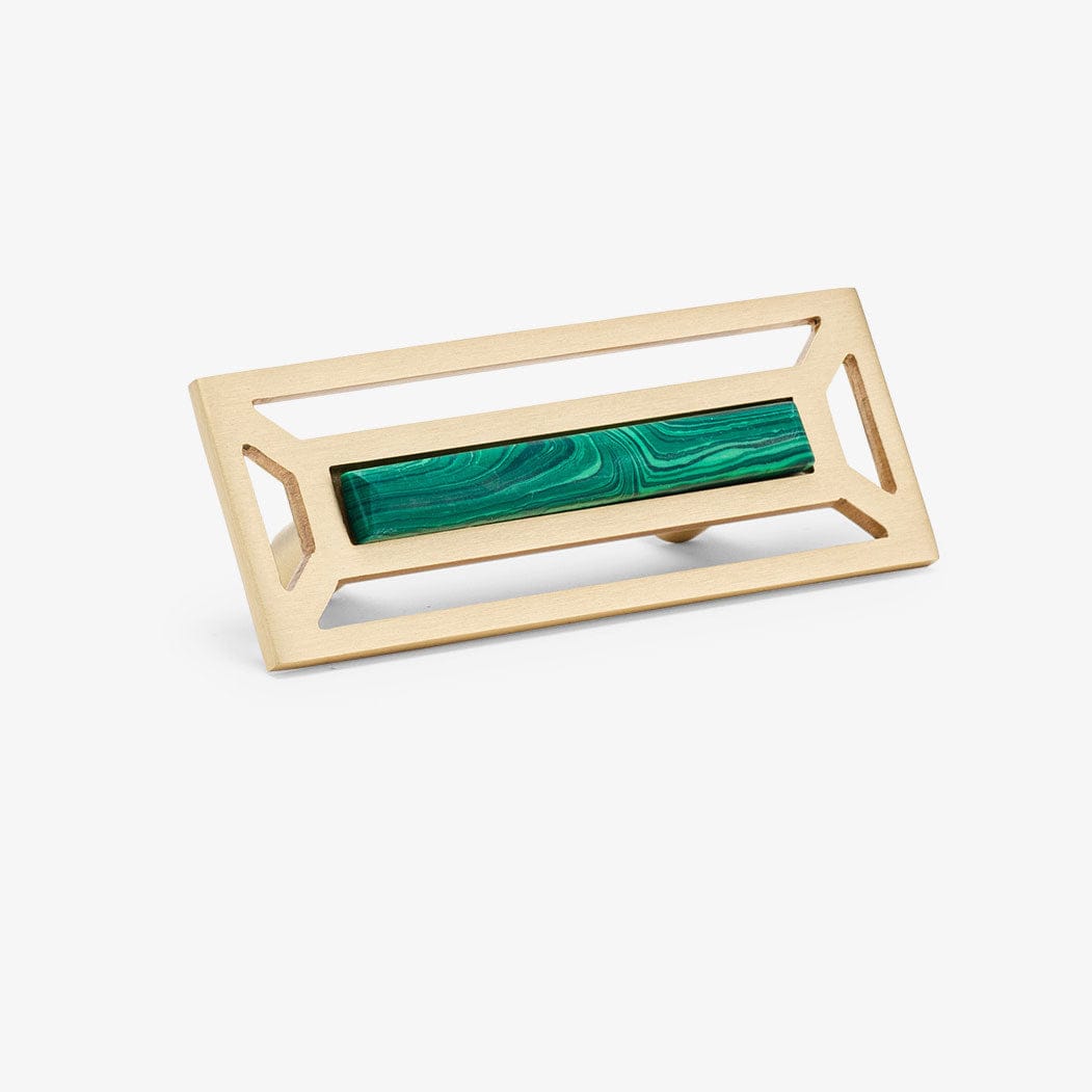 Modern Matter New McCoy 4" Custom Pull - Satin Brass Matte Pull