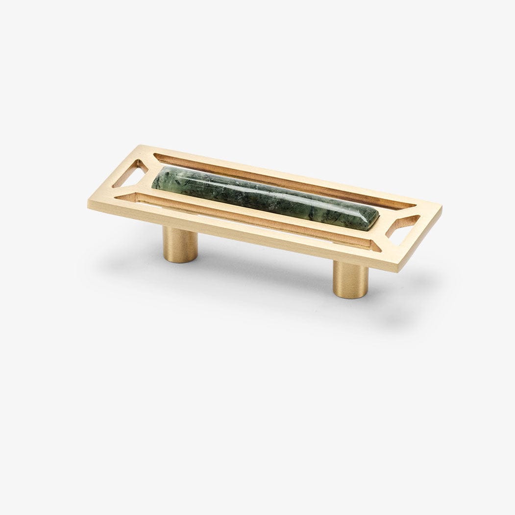 Modern Matter New McCoy 4" Custom Pull - Satin Brass Matte Pull