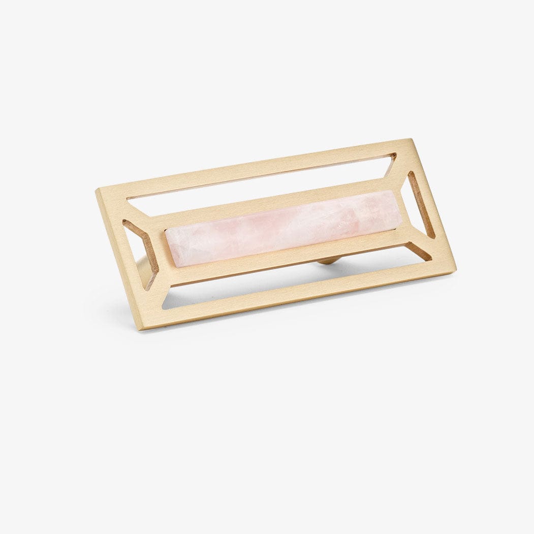 Modern Matter New McCoy 4" Custom Pull - Satin Brass Matte Pull