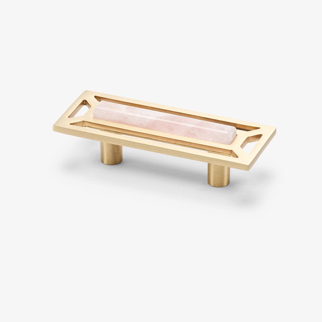 Modern Matter New McCoy 4" Custom Pull - Satin Brass Matte Pull