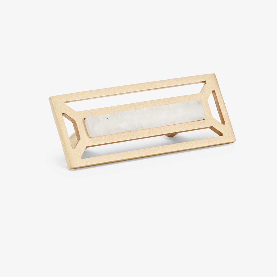 Modern Matter New McCoy 4" Custom Pull - Satin Brass Matte Pull