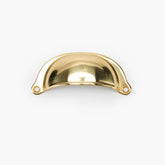 Modern Matter Pixie Bin Pull (3" c-c) - Brass with 5 Finishes - Classic Hardware In Stock Pull