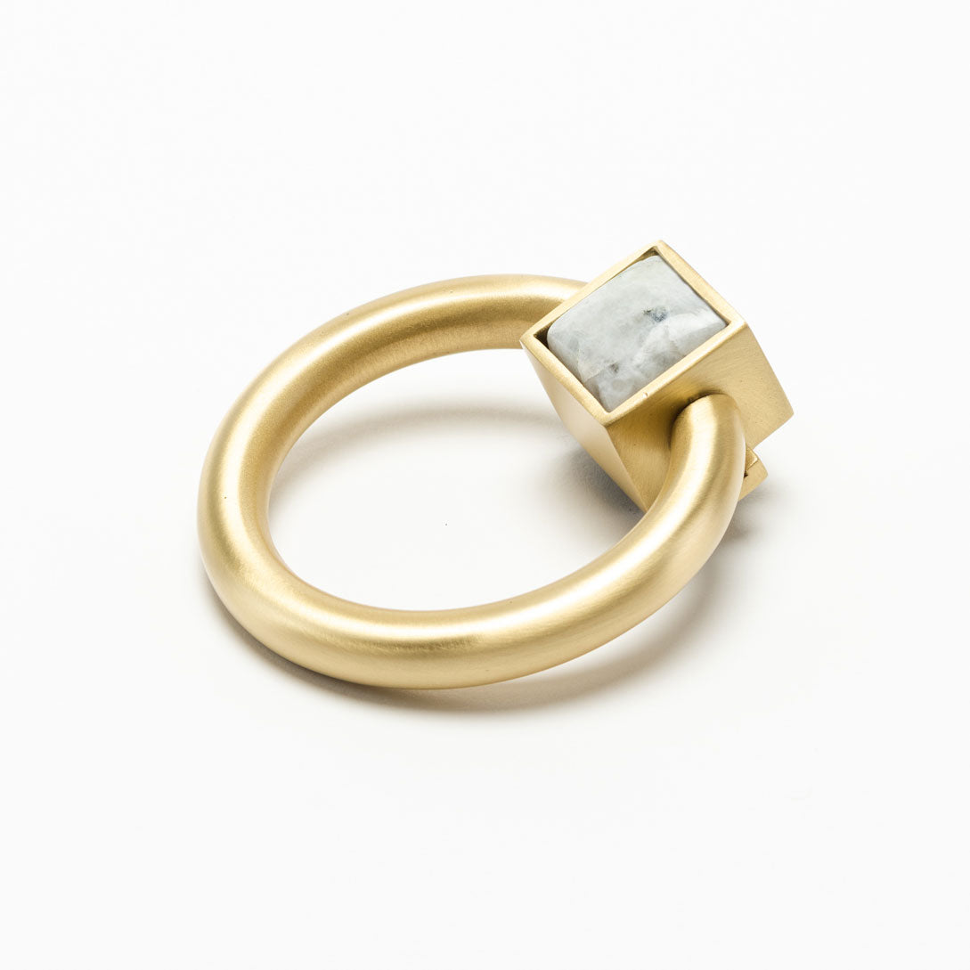 Porter Ring Custom Pull - Satin Brass Matte – Modern Matter