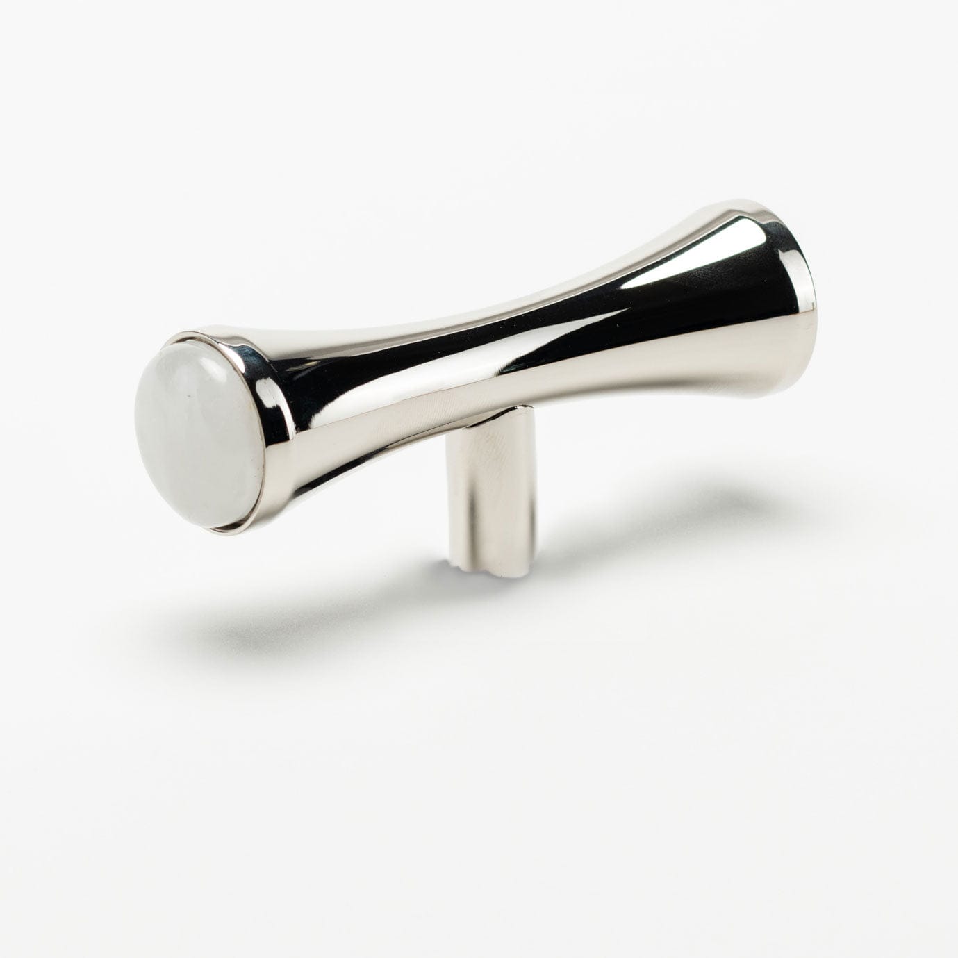Modern Matter New Tomlin 4" Custom Pull - Gemstone Hardware in Polished Nickel - In Stock Pull