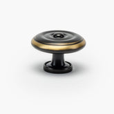Modern Matter Valencia Rosette 1.60" Knob - Polished Brass, Polished Nickel, Burnished Brass, Oil Rubbed Bronze Knob