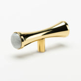 Modern Matter New Tomlin 4" Custom Pull - Gemstone Hardware in Polished Brass - In Stock Pull